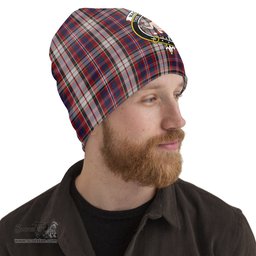Scottish MacFarlane Dress Tartan Beanies Hat with Family Crest - Tartan Plaid Beanies Scottish Plaid Tartan Plaid - ScotsTee - scotstee.com