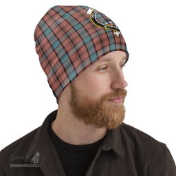 Scottish Hannay Dress Tartan Beanies Hat with Family Crest - Tartan Plaid Beanies Scottish Plaid Tartan Plaid - ScotsTee - scotstee.com
