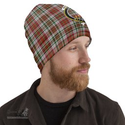 Scottish MacAlister Dress Tartan Beanies Hat with Family Crest - Tartan Plaid Beanies Scottish Plaid Tartan Plaid - ScotsTee - scotstee.com