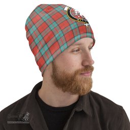 Scottish Dunbar Ancient Tartan Beanies Hat with Family Crest - Tartan Plaid Beanies Scottish Plaid Tartan Plaid - ScotsTee - scotstee.com