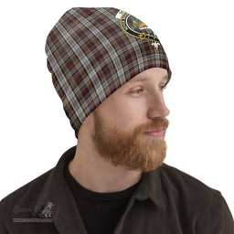 Scottish Douglas Ancient Dress Tartan Beanies Hat with Family Crest - Tartan Plaid Beanies Scottish Plaid Tartan Plaid - ScotsTee - scotstee.com