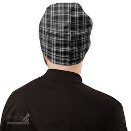 Scottish Stewart Black and White Tartan Beanies Hat with Family Crest - Tartan Plaid Beanies Scottish Plaid Tartan Plaid - ScotsTee - scotstee.com
