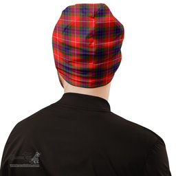 Scottish Fraser Modern Tartan Beanies Hat with Family Crest - Tartan Plaid Beanies Scottish Plaid Tartan Plaid - ScotsTee - scotstee.com