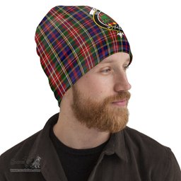 Scottish Christie Tartan Beanies Hat with Family Crest - Tartan Plaid Beanies Scottish Plaid Tartan Plaid - ScotsTee - scotstee.com