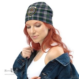Scottish Graham Dress Tartan Beanies Hat with Family Crest - Tartan Plaid Beanies Scottish Plaid Tartan Plaid - ScotsTee - scotstee.com