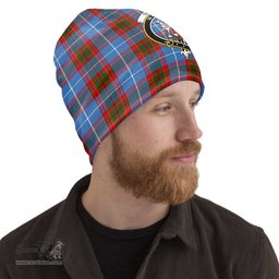 Scottish Trotter Tartan Beanies Hat with Family Crest - Tartan Plaid Beanies Scottish Plaid Tartan Plaid - ScotsTee - scotstee.com