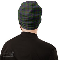 Scottish Stewart of Appin Hunting Tartan Beanies Hat with Family Crest - Tartan Plaid Beanies Scottish Plaid Tartan Plaid - ScotsTee - scotstee.com