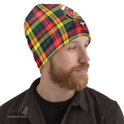 Scottish Dewar Tartan Beanies Hat with Family Crest - Tartan Plaid Beanies Scottish Plaid Tartan Plaid - ScotsTee - scotstee.com