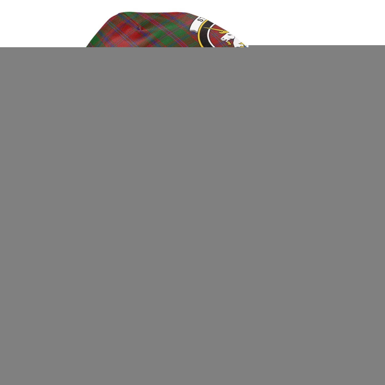 Scottish Stewart of Appin Tartan Beanies Hat with Family Crest - Tartan Plaid Beanies Scottish Plaid Tartan Plaid - ScotsTee - scotstee.com