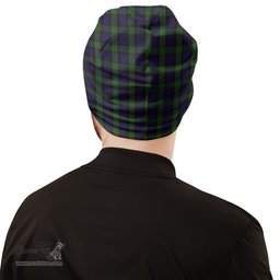 Scottish Nicolson Green Hunting Tartan Beanies Hat with Family Crest - Tartan Plaid Beanies Scottish Plaid Tartan Plaid - ScotsTee - scotstee.com