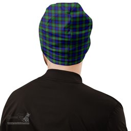 Scottish Sempill Modern Tartan Beanies Hat with Family Crest - Tartan Plaid Beanies Scottish Plaid Tartan Plaid - ScotsTee - scotstee.com