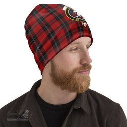 Scottish Ramsay Tartan Beanies Hat with Family Crest - Tartan Plaid Beanies Scottish Plaid Tartan Plaid - ScotsTee - scotstee.com