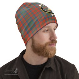 Scottish Matheson Ancient Tartan Beanies Hat with Family Crest - Tartan Plaid Beanies Scottish Plaid Tartan Plaid - ScotsTee - scotstee.com