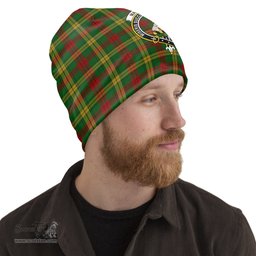 Scottish MacMillan Society of Glasgow Tartan Beanies Hat with Family Crest - Tartan Plaid Beanies Scottish Plaid Tartan Plaid - ScotsTee - scotstee.com