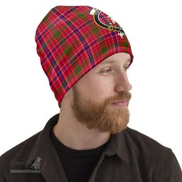 Scottish MacRae Modern Tartan Beanies Hat with Family Crest - Tartan Plaid Beanies Scottish Plaid Tartan Plaid - ScotsTee - scotstee.com