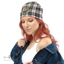 Scottish MacPherson Dress Modern Tartan Beanies Hat with Family Crest - Tartan Plaid Beanies Scottish Plaid Tartan Plaid - ScotsTee - scotstee.com