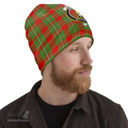 Scottish Callander Modern Tartan Beanies Hat with Family Crest - Tartan Plaid Beanies Scottish Plaid Tartan Plaid - ScotsTee - scotstee.com