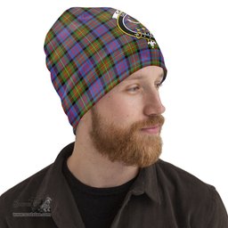Scottish Carnegie Ancient Tartan Beanies Hat with Family Crest - Tartan Plaid Beanies Scottish Plaid Tartan Plaid - ScotsTee - scotstee.com
