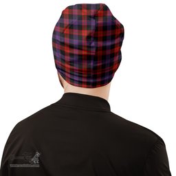Scottish Broun Modern Tartan Beanies Hat with Family Crest - Tartan Plaid Beanies Scottish Plaid Tartan Plaid - ScotsTee - scotstee.com