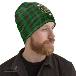 Scottish Beveridge Tartan Beanies Hat with Family Crest - Tartan Plaid Beanies Scottish Plaid Tartan Plaid - ScotsTee - scotstee.com