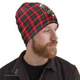 Scottish Charteris Tartan Beanies Hat with Family Crest - Tartan Plaid Beanies Scottish Plaid Tartan Plaid - ScotsTee - scotstee.com