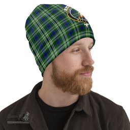 Scottish Blackadder Tartan Beanies Hat with Family Crest - Tartan Plaid Beanies Scottish Plaid Tartan Plaid - ScotsTee - scotstee.com