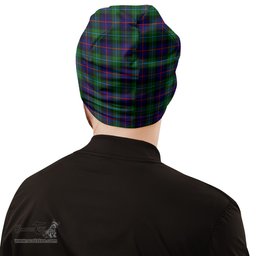 Scottish Calder Modern Tartan Beanies Hat with Family Crest - Tartan Plaid Beanies Scottish Plaid Tartan Plaid - ScotsTee - scotstee.com