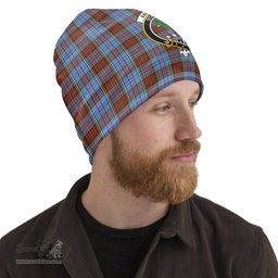 Scottish Anderson Modern Tartan Beanies Hat with Family Crest - Tartan Plaid Beanies Scottish Plaid Tartan Plaid - ScotsTee - scotstee.com