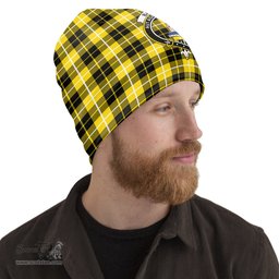 Scottish Barclay Dress Modern Tartan Beanies Hat with Family Crest - Tartan Plaid Beanies Scottish Plaid Tartan Plaid - ScotsTee - scotstee.com