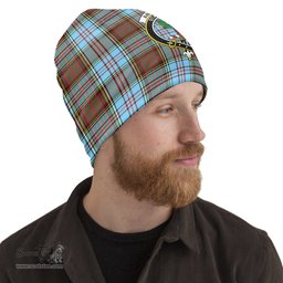 Scottish Anderson Ancient Tartan Beanies Hat with Family Crest - Tartan Plaid Beanies Scottish Plaid Tartan Plaid - ScotsTee - scotstee.com