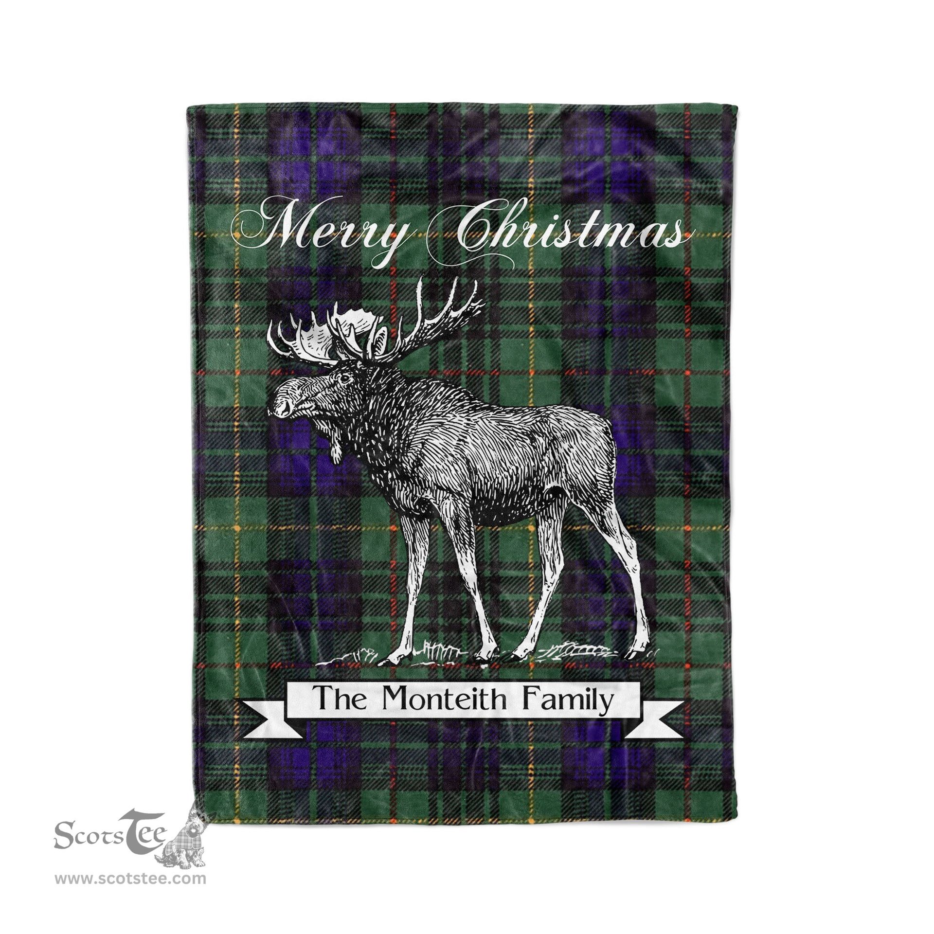 Tartan Blanket With Moose Clan Monteith Old Plaid Blanket Tartan Plaid Fleece Blanket, Christmas Blanket, tartan blanket, plaid blanket, red plaid blanket, buffalo plaid blanket, green plaid blanket, plaid fleece blanket, blue plaid blanket, red tartan blanket, tartan plaid blanket, black and white plaid blanket, christmas plaid blanket, orange plaid blanket, tartan plaid throw blanket, pink plaid blanket, brown plaid blanket, buffalo check blanket