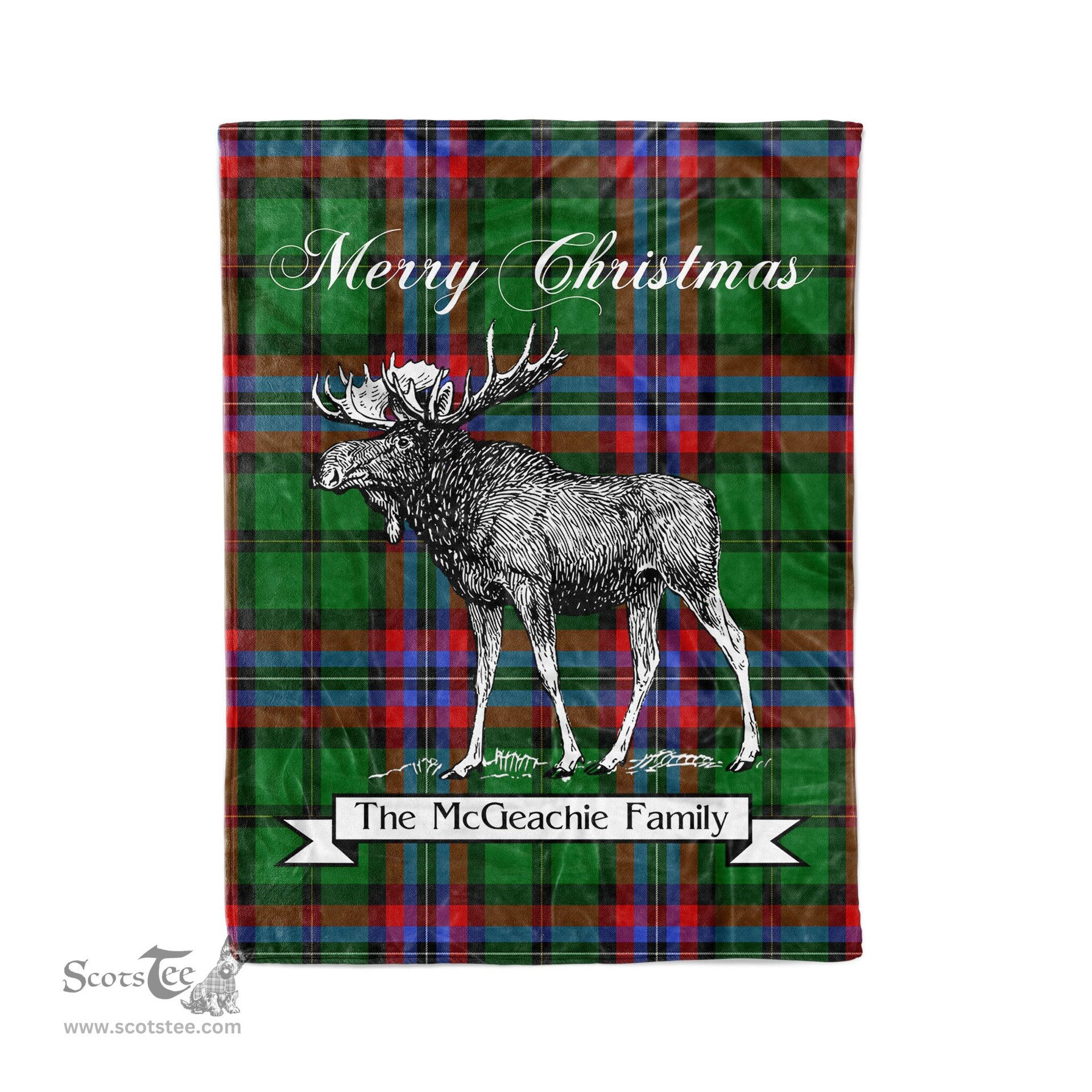 Tartan Blanket With Moose Clan McGeachie Plaid Blanket Tartan Plaid Fleece Blanket, Christmas Blanket, tartan blanket, plaid blanket, red plaid blanket, buffalo plaid blanket, green plaid blanket, plaid fleece blanket, blue plaid blanket, red tartan blanket, tartan plaid blanket, black and white plaid blanket, christmas plaid blanket, orange plaid blanket, tartan plaid throw blanket, pink plaid blanket, brown plaid blanket, buffalo check blanket