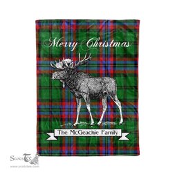 Tartan Blanket With Moose Clan McGeachie Plaid Blanket Tartan Plaid Fleece Blanket, Christmas Blanket, tartan blanket, plaid blanket, red plaid blanket, buffalo plaid blanket, green plaid blanket, plaid fleece blanket, blue plaid blanket, red tartan blanket, tartan plaid blanket, black and white plaid blanket, christmas plaid blanket, orange plaid blanket, tartan plaid throw blanket, pink plaid blanket, brown plaid blanket, buffalo check blanket