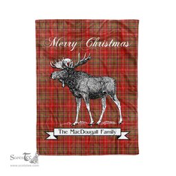 Tartan Blanket With Moose Clan MacDougall Modern Plaid Blanket Tartan Plaid Fleece Blanket, Christmas Blanket, tartan blanket, plaid blanket, red plaid blanket, buffalo plaid blanket, green plaid blanket, plaid fleece blanket, blue plaid blanket, red tartan blanket, tartan plaid blanket, black and white plaid blanket, christmas plaid blanket, orange plaid blanket, tartan plaid throw blanket, pink plaid blanket, brown plaid blanket, buffalo check blanket