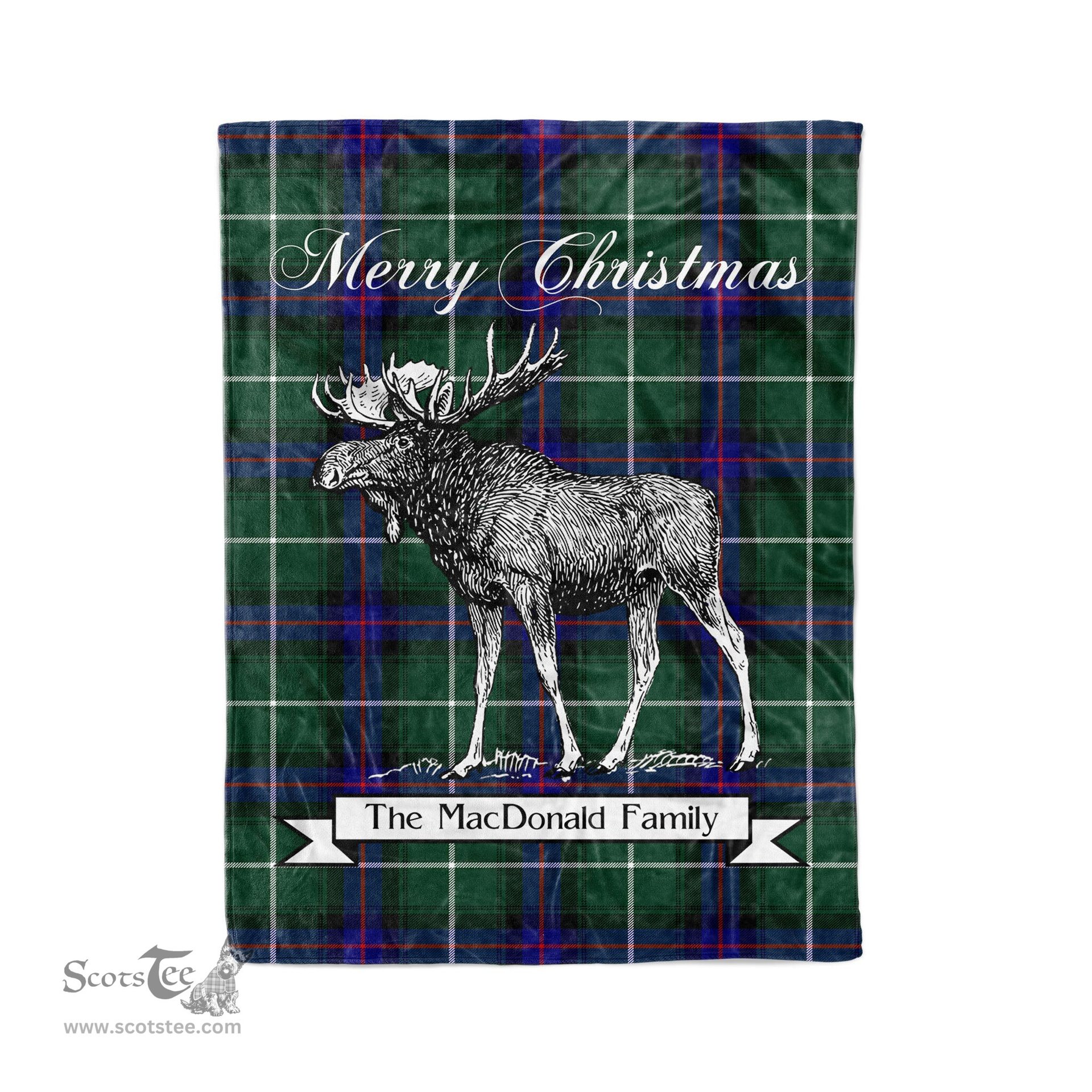 Tartan Blanket With Moose Clan MacDonald Of The Isles Hunting Modern Plaid Blanket Tartan Plaid Fleece Blanket, Christmas Blanket, tartan blanket, plaid blanket, red plaid blanket, buffalo plaid blanket, green plaid blanket, plaid fleece blanket, blue plaid blanket, red tartan blanket, tartan plaid blanket, black and white plaid blanket, christmas plaid blanket, orange plaid blanket, tartan plaid throw blanket, pink plaid blanket, brown plaid blanket, buffalo check blanket