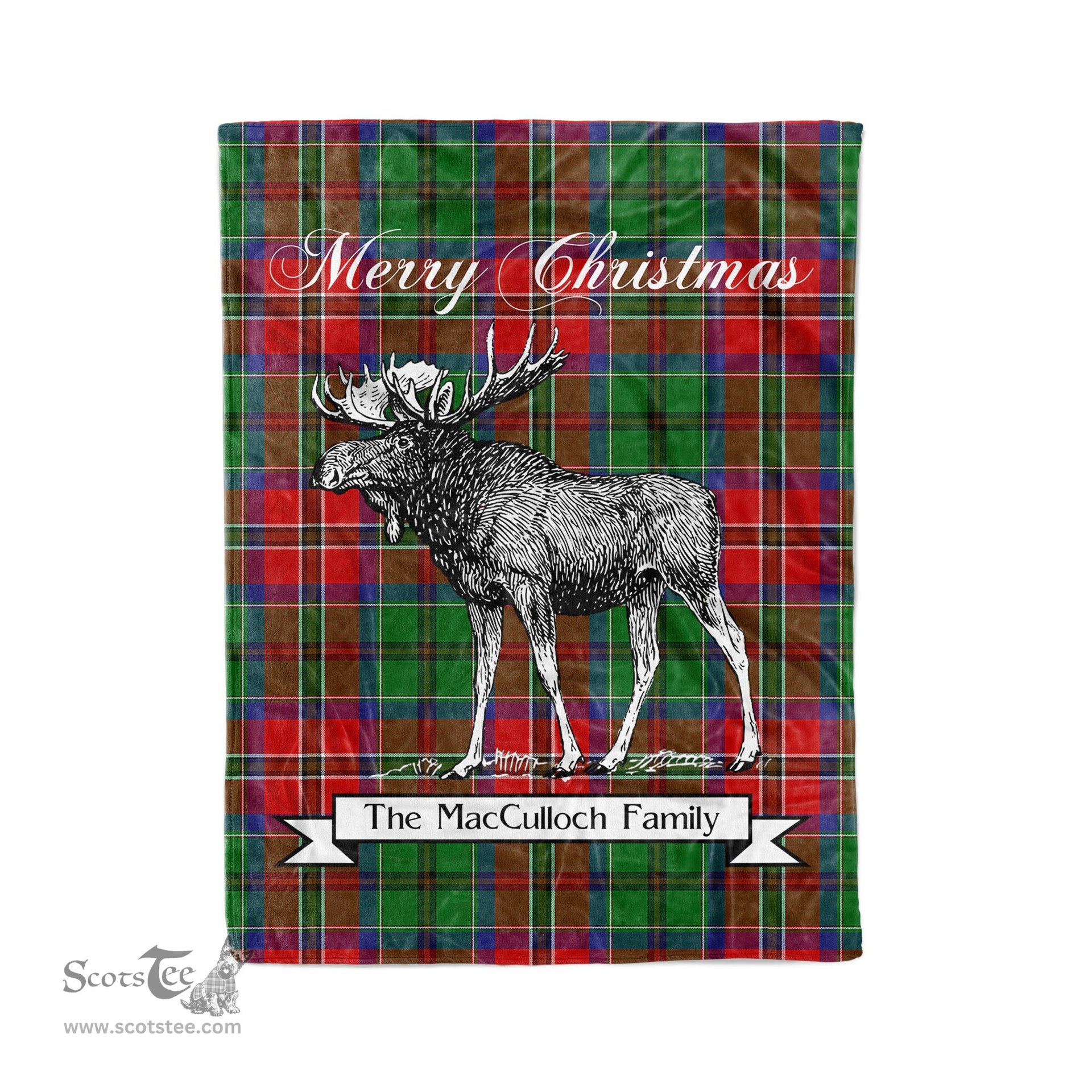 Tartan Blanket With Moose Clan MacCulloch Plaid Blanket Tartan Plaid Fleece Blanket, Christmas Blanket, tartan blanket, plaid blanket, red plaid blanket, buffalo plaid blanket, green plaid blanket, plaid fleece blanket, blue plaid blanket, red tartan blanket, tartan plaid blanket, black and white plaid blanket, christmas plaid blanket, orange plaid blanket, tartan plaid throw blanket, pink plaid blanket, brown plaid blanket, buffalo check blanket