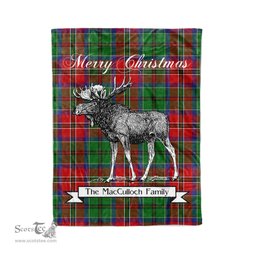 Tartan Blanket With Moose Clan MacCulloch Plaid Blanket Tartan Plaid Fleece Blanket, Christmas Blanket, tartan blanket, plaid blanket, red plaid blanket, buffalo plaid blanket, green plaid blanket, plaid fleece blanket, blue plaid blanket, red tartan blanket, tartan plaid blanket, black and white plaid blanket, christmas plaid blanket, orange plaid blanket, tartan plaid throw blanket, pink plaid blanket, brown plaid blanket, buffalo check blanket