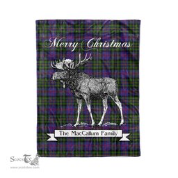 Tartan Blanket With Moose Clan MacCallum of Berwick Plaid Blanket Tartan Plaid Fleece Blanket, Christmas Blanket, tartan blanket, plaid blanket, red plaid blanket, buffalo plaid blanket, green plaid blanket, plaid fleece blanket, blue plaid blanket, red tartan blanket, tartan plaid blanket, black and white plaid blanket, christmas plaid blanket, orange plaid blanket, tartan plaid throw blanket, pink plaid blanket, brown plaid blanket, buffalo check blanket