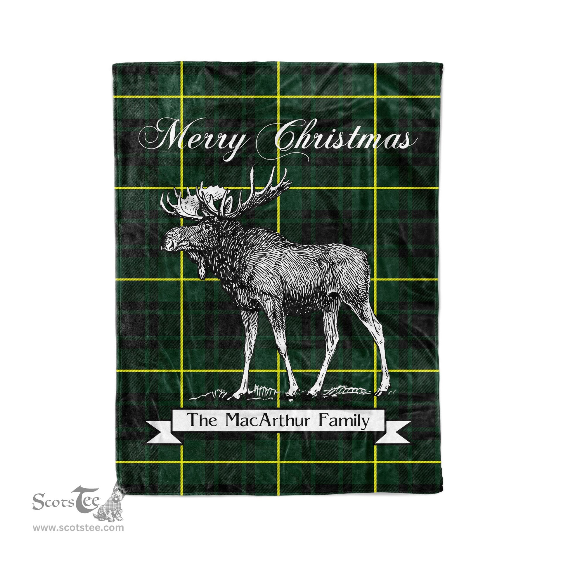 Tartan Blanket With Moose Clan MacArthur Modern Plaid Blanket Tartan Plaid Fleece Blanket, Christmas Blanket, tartan blanket, plaid blanket, red plaid blanket, buffalo plaid blanket, green plaid blanket, plaid fleece blanket, blue plaid blanket, red tartan blanket, tartan plaid blanket, black and white plaid blanket, christmas plaid blanket, orange plaid blanket, tartan plaid throw blanket, pink plaid blanket, brown plaid blanket, buffalo check blanket