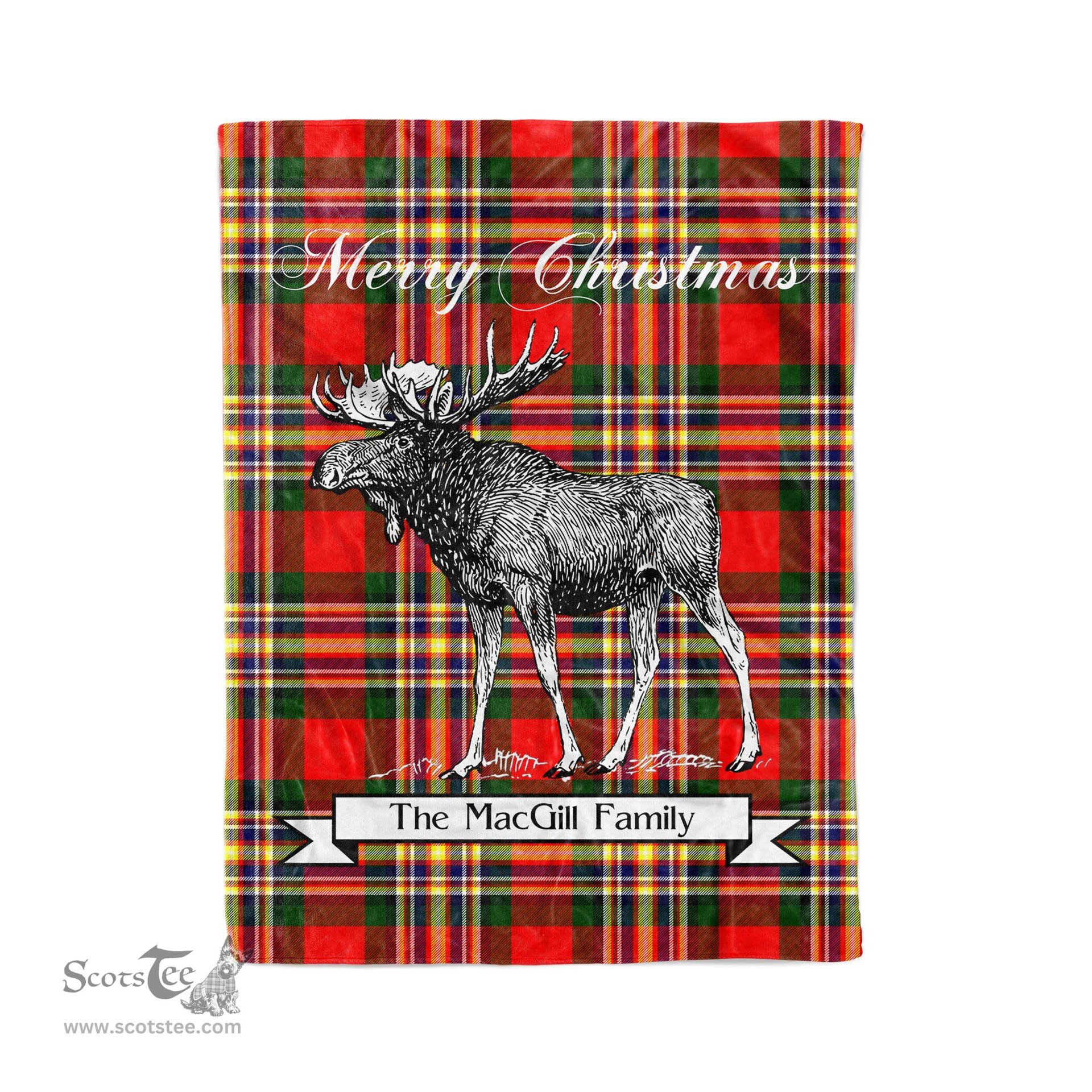 Tartan Blanket With Moose Clan MacGill Plaid Blanket Tartan Plaid Fleece Blanket, Christmas Blanket, tartan blanket, plaid blanket, red plaid blanket, buffalo plaid blanket, green plaid blanket, plaid fleece blanket, blue plaid blanket, red tartan blanket, tartan plaid blanket, black and white plaid blanket, christmas plaid blanket, orange plaid blanket, tartan plaid throw blanket, pink plaid blanket, brown plaid blanket, buffalo check blanket