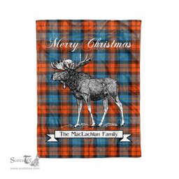 Tartan Blanket With Moose Clan MacLachlan Ancient Plaid Blanket Tartan Plaid Fleece Blanket, Christmas Blanket, tartan blanket, plaid blanket, red plaid blanket, buffalo plaid blanket, green plaid blanket, plaid fleece blanket, blue plaid blanket, red tartan blanket, tartan plaid blanket, black and white plaid blanket, christmas plaid blanket, orange plaid blanket, tartan plaid throw blanket, pink plaid blanket, brown plaid blanket, buffalo check blanket