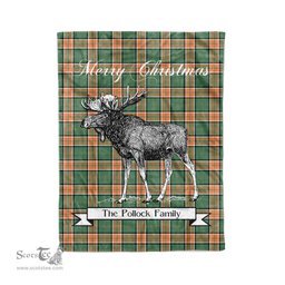 Tartan Blanket With Moose Clan Pollock Hunting Plaid Blanket Tartan Plaid Fleece Blanket, Christmas Blanket, tartan blanket, plaid blanket, red plaid blanket, buffalo plaid blanket, green plaid blanket, plaid fleece blanket, blue plaid blanket, red tartan blanket, tartan plaid blanket, black and white plaid blanket, christmas plaid blanket, orange plaid blanket, tartan plaid throw blanket, pink plaid blanket, brown plaid blanket, buffalo check blanket