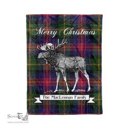 Tartan Blanket With Moose Clan MacLennan Plaid Blanket Tartan Plaid Fleece Blanket, Christmas Blanket, tartan blanket, plaid blanket, red plaid blanket, buffalo plaid blanket, green plaid blanket, plaid fleece blanket, blue plaid blanket, red tartan blanket, tartan plaid blanket, black and white plaid blanket, christmas plaid blanket, orange plaid blanket, tartan plaid throw blanket, pink plaid blanket, brown plaid blanket, buffalo check blanket