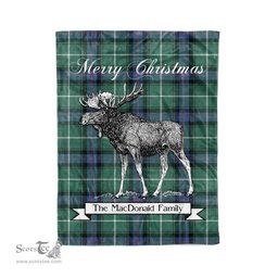 Tartan Blanket With Moose Clan MacDonald Of The Isles Hunting Ancient Plaid Blanket Tartan Plaid Fleece Blanket, Christmas Blanket, tartan blanket, plaid blanket, red plaid blanket, buffalo plaid blanket, green plaid blanket, plaid fleece blanket, blue plaid blanket, red tartan blanket, tartan plaid blanket, black and white plaid blanket, christmas plaid blanket, orange plaid blanket, tartan plaid throw blanket, pink plaid blanket, brown plaid blanket, buffalo check blanket