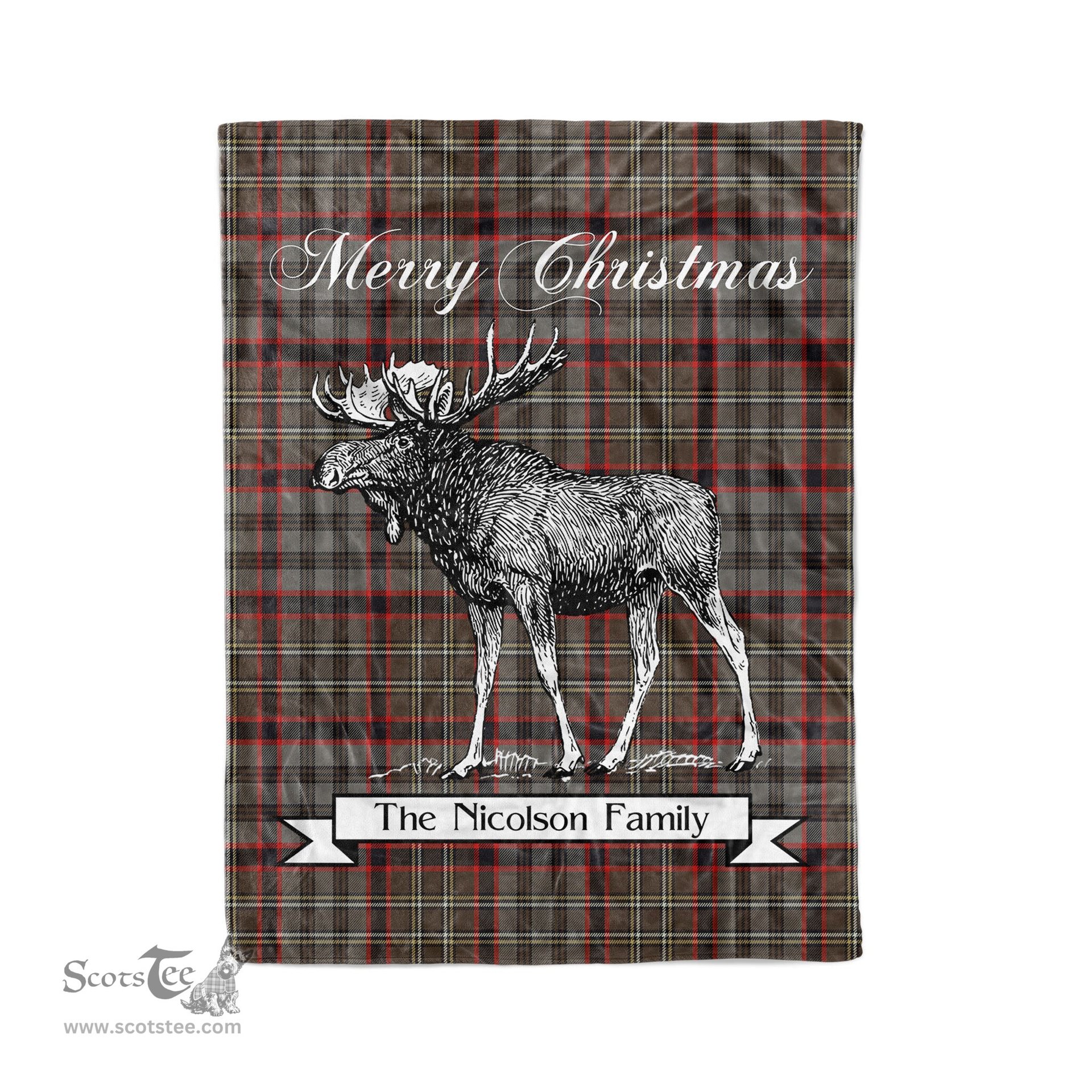 Tartan Blanket With Moose Clan Nicolson Hunting Weathered Plaid Blanket Tartan Plaid Fleece Blanket, Christmas Blanket, tartan blanket, plaid blanket, red plaid blanket, buffalo plaid blanket, green plaid blanket, plaid fleece blanket, blue plaid blanket, red tartan blanket, tartan plaid blanket, black and white plaid blanket, christmas plaid blanket, orange plaid blanket, tartan plaid throw blanket, pink plaid blanket, brown plaid blanket, buffalo check blanket