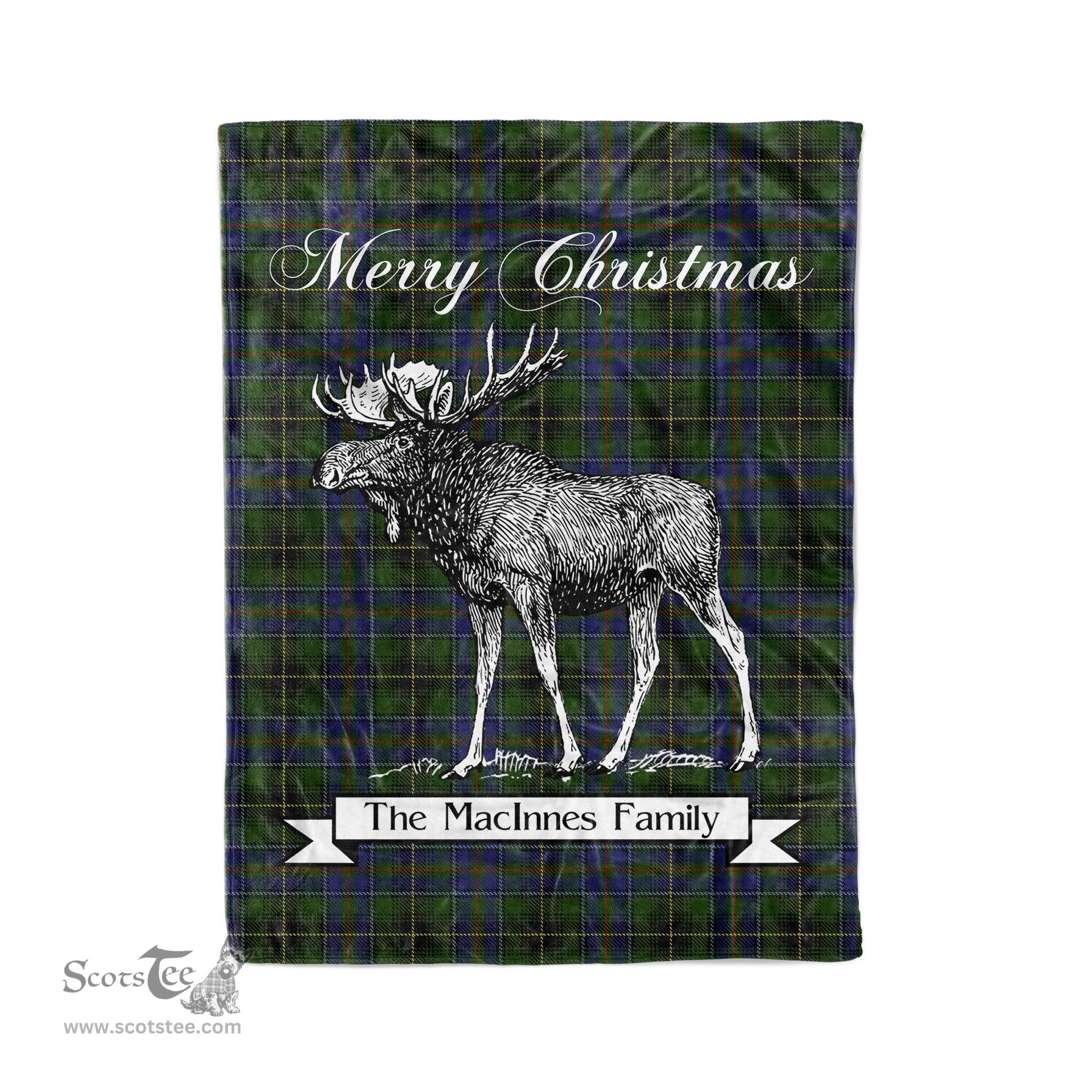 Tartan Blanket With Moose Clan MacInnes Plaid Blanket Tartan Plaid Fleece Blanket, Christmas Blanket, tartan blanket, plaid blanket, red plaid blanket, buffalo plaid blanket, green plaid blanket, plaid fleece blanket, blue plaid blanket, red tartan blanket, tartan plaid blanket, black and white plaid blanket, christmas plaid blanket, orange plaid blanket, tartan plaid throw blanket, pink plaid blanket, brown plaid blanket, buffalo check blanket