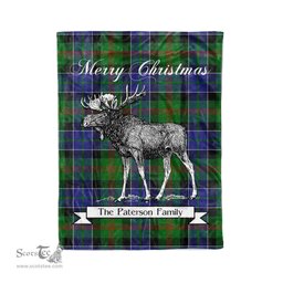 Tartan Blanket With Moose Clan Paterson Plaid Blanket Tartan Plaid Fleece Blanket, Christmas Blanket, tartan blanket, plaid blanket, red plaid blanket, buffalo plaid blanket, green plaid blanket, plaid fleece blanket, blue plaid blanket, red tartan blanket, tartan plaid blanket, black and white plaid blanket, christmas plaid blanket, orange plaid blanket, tartan plaid throw blanket, pink plaid blanket, brown plaid blanket, buffalo check blanket