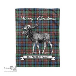 Tartan Blanket With Moose Clan MacDuff Hunting Ancient Plaid Blanket Tartan Plaid Fleece Blanket, Christmas Blanket, tartan blanket, plaid blanket, red plaid blanket, buffalo plaid blanket, green plaid blanket, plaid fleece blanket, blue plaid blanket, red tartan blanket, tartan plaid blanket, black and white plaid blanket, christmas plaid blanket, orange plaid blanket, tartan plaid throw blanket, pink plaid blanket, brown plaid blanket, buffalo check blanket