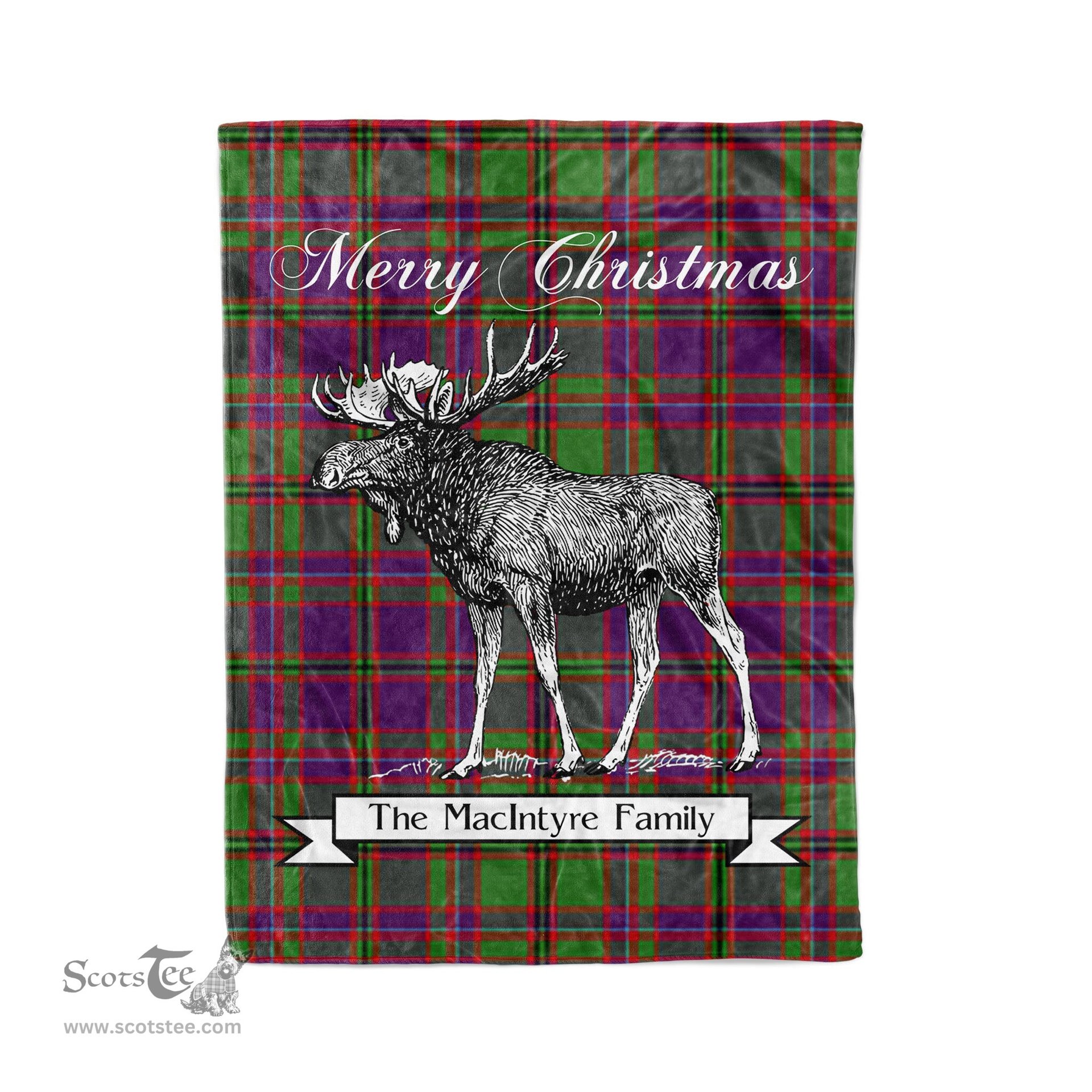 Tartan Blanket With Moose Clan MacIntyre Of Glenorchy Plaid Blanket Tartan Plaid Fleece Blanket, Christmas Blanket, tartan blanket, plaid blanket, red plaid blanket, buffalo plaid blanket, green plaid blanket, plaid fleece blanket, blue plaid blanket, red tartan blanket, tartan plaid blanket, black and white plaid blanket, christmas plaid blanket, orange plaid blanket, tartan plaid throw blanket, pink plaid blanket, brown plaid blanket, buffalo check blanket