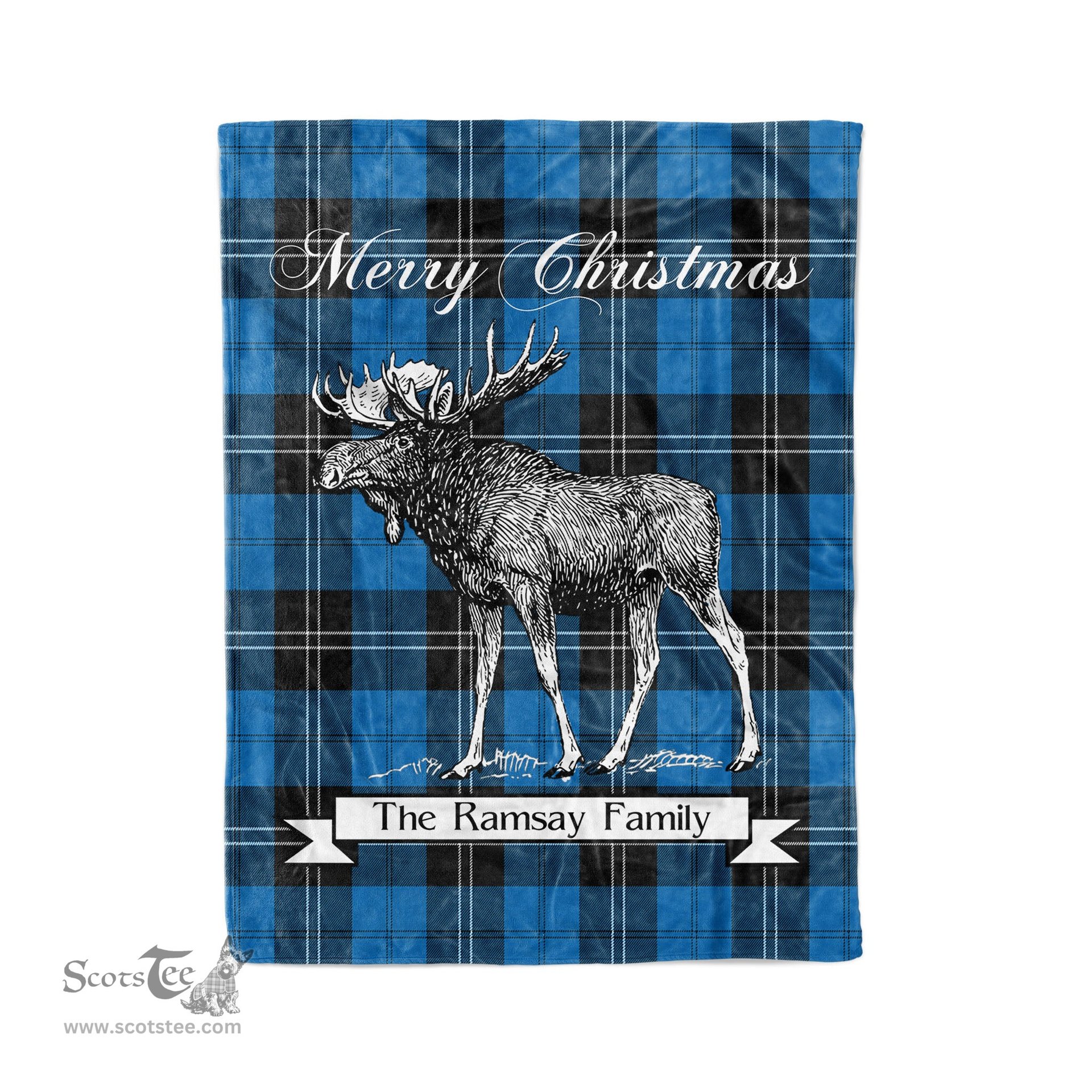 Tartan Blanket With Moose Clan Ramsay Blue Ancient Plaid Blanket Tartan Plaid Fleece Blanket, Christmas Blanket, tartan blanket, plaid blanket, red plaid blanket, buffalo plaid blanket, green plaid blanket, plaid fleece blanket, blue plaid blanket, red tartan blanket, tartan plaid blanket, black and white plaid blanket, christmas plaid blanket, orange plaid blanket, tartan plaid throw blanket, pink plaid blanket, brown plaid blanket, buffalo check blanket